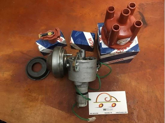 Picture of Restored German Bosch Distributor DVDA w/NOS Vacuum Canister