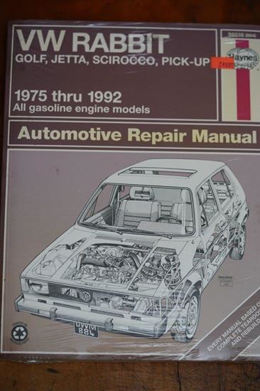 Picture of Rabbit, Golf Jetta, Scirocco Repair Manual Hayes